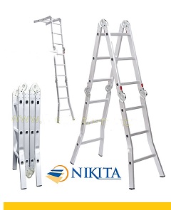 Thang nhôm gấp 4 khúc Nikita TGA80 (NIK74A)  8m (Đặt trước nhập khẩu)